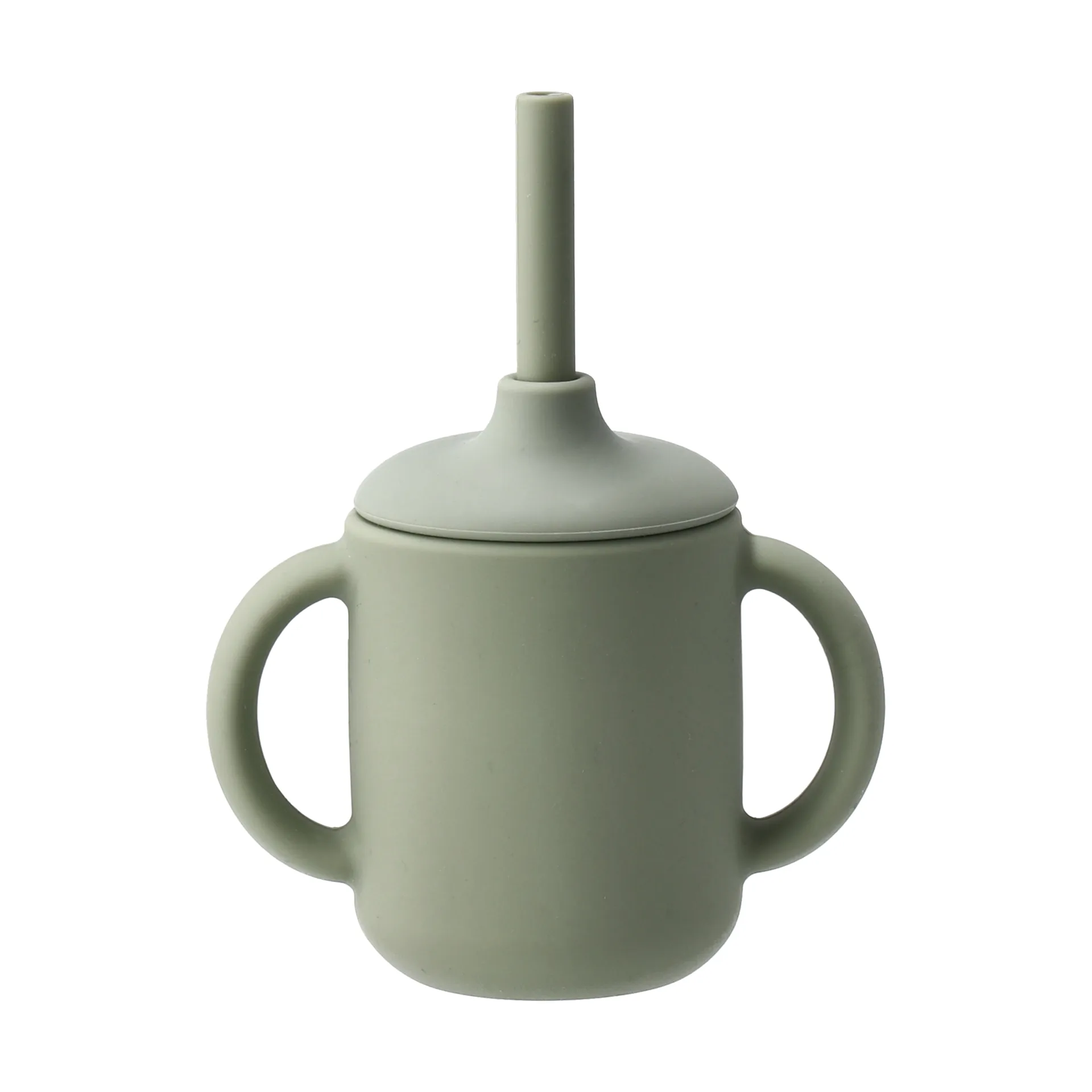 Copo Idun com canudo de silicone 120 ml, Verde Scandi Living
