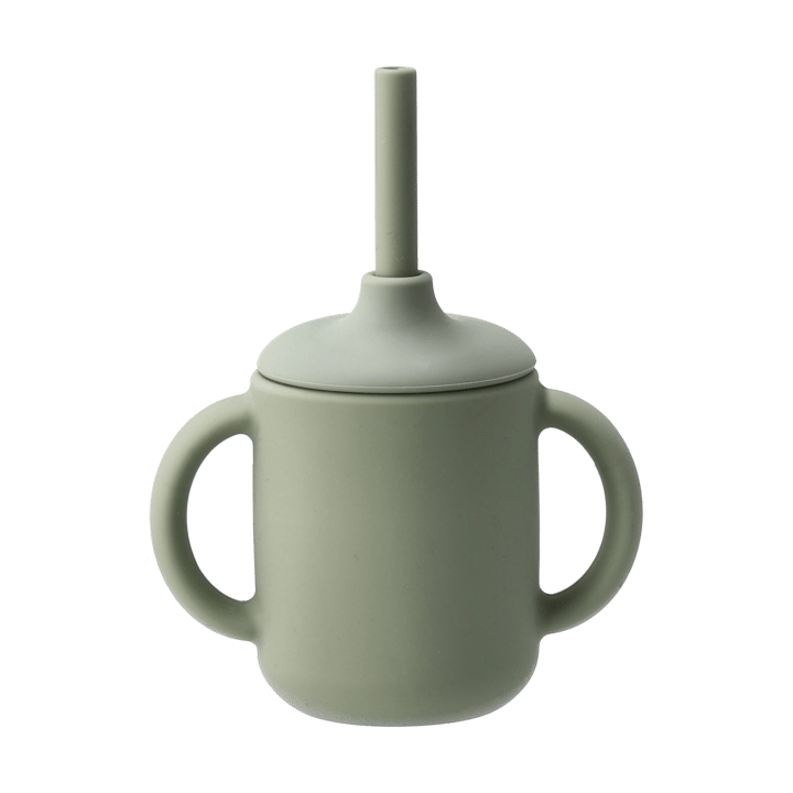 Copo Idun com canudo de silicone 120 ml - Verde - Scandi Living
