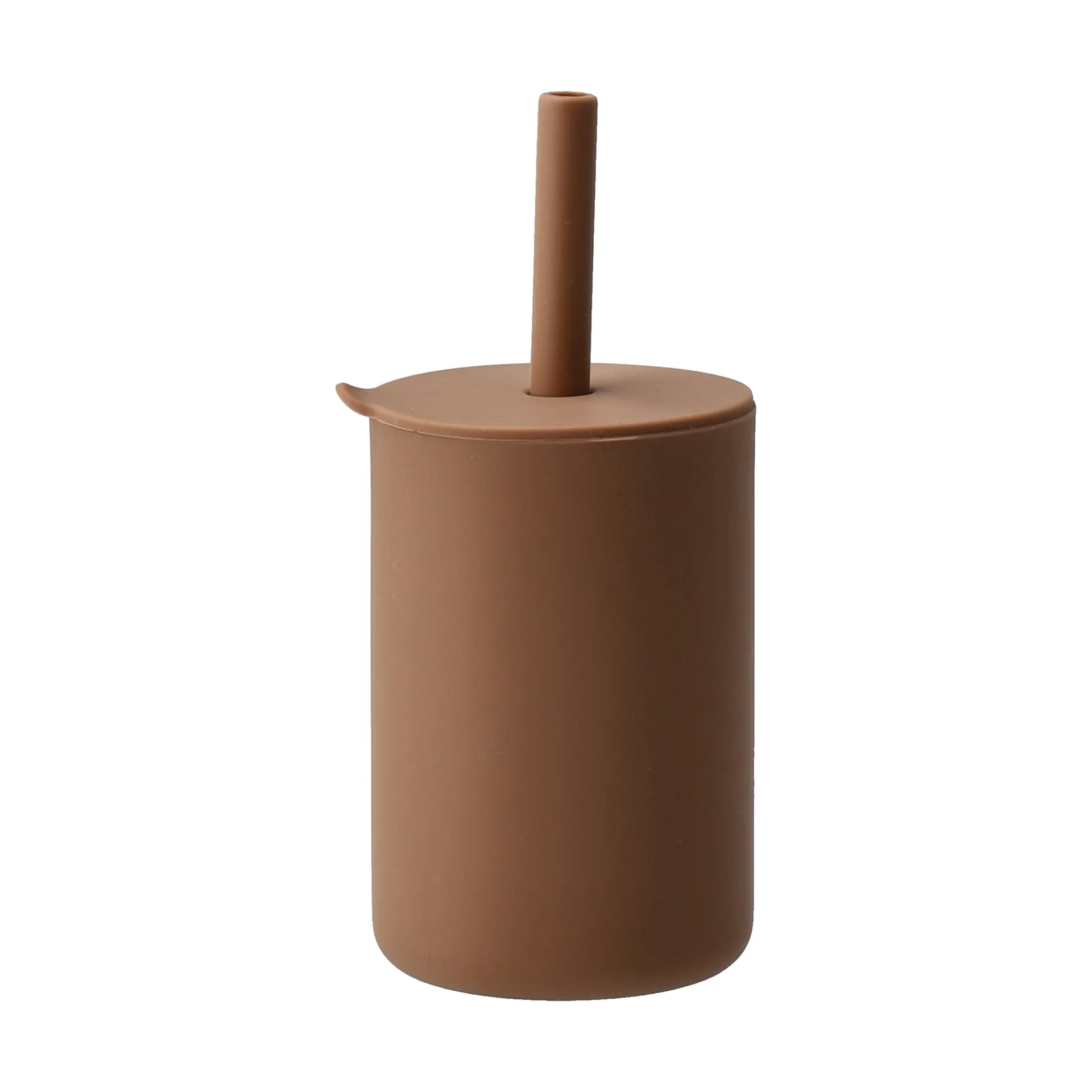 Copo Vega com canudo de silicone, Avelã Scandi Living