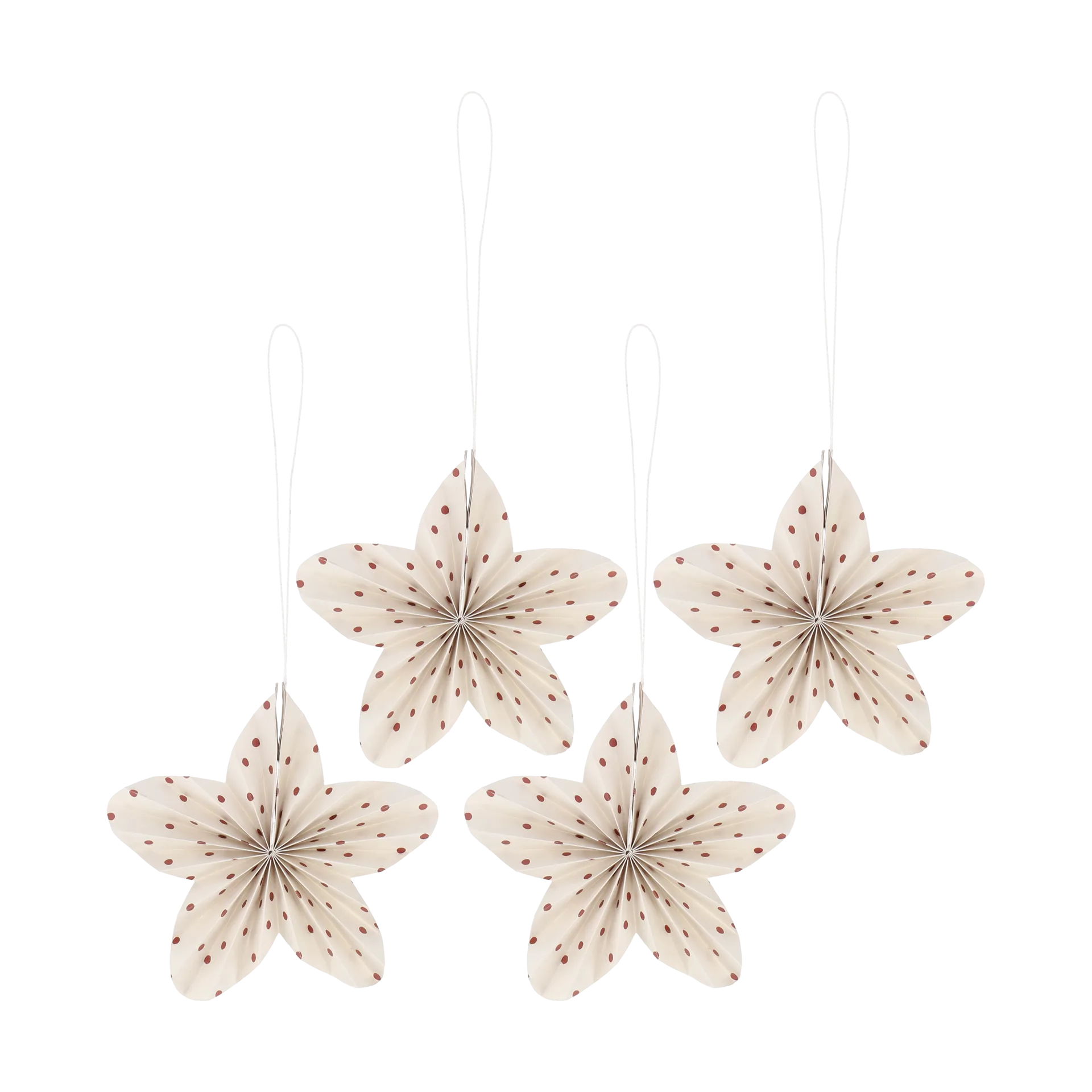 Decoração de árvore de Natal Twinkle 4 unidades, Vermelho com bolinhas Scandi Living