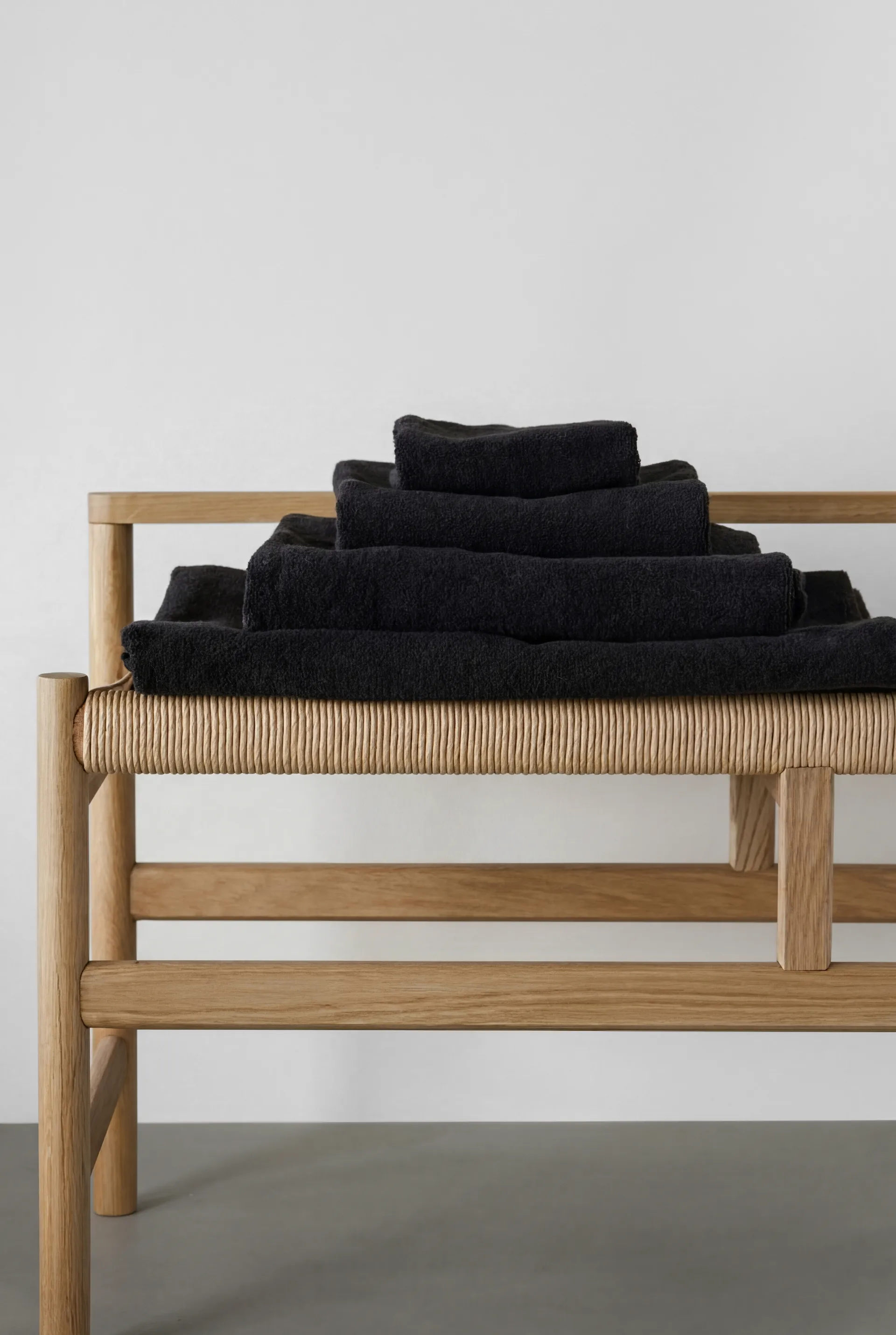 Drift toalha 50x70 cm, Preto Scandi Living