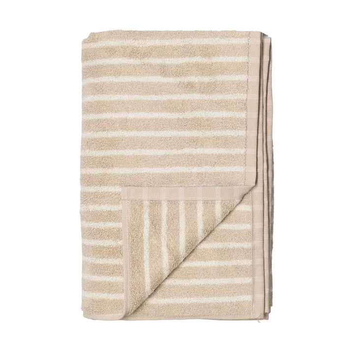 Drift toalha de banho 100x150 cm - Bege-branco - Scandi Living
