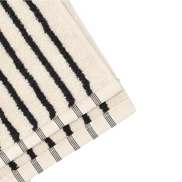 Drift toalha de banho 100x150 cm - Branco-preto - Scandi Living