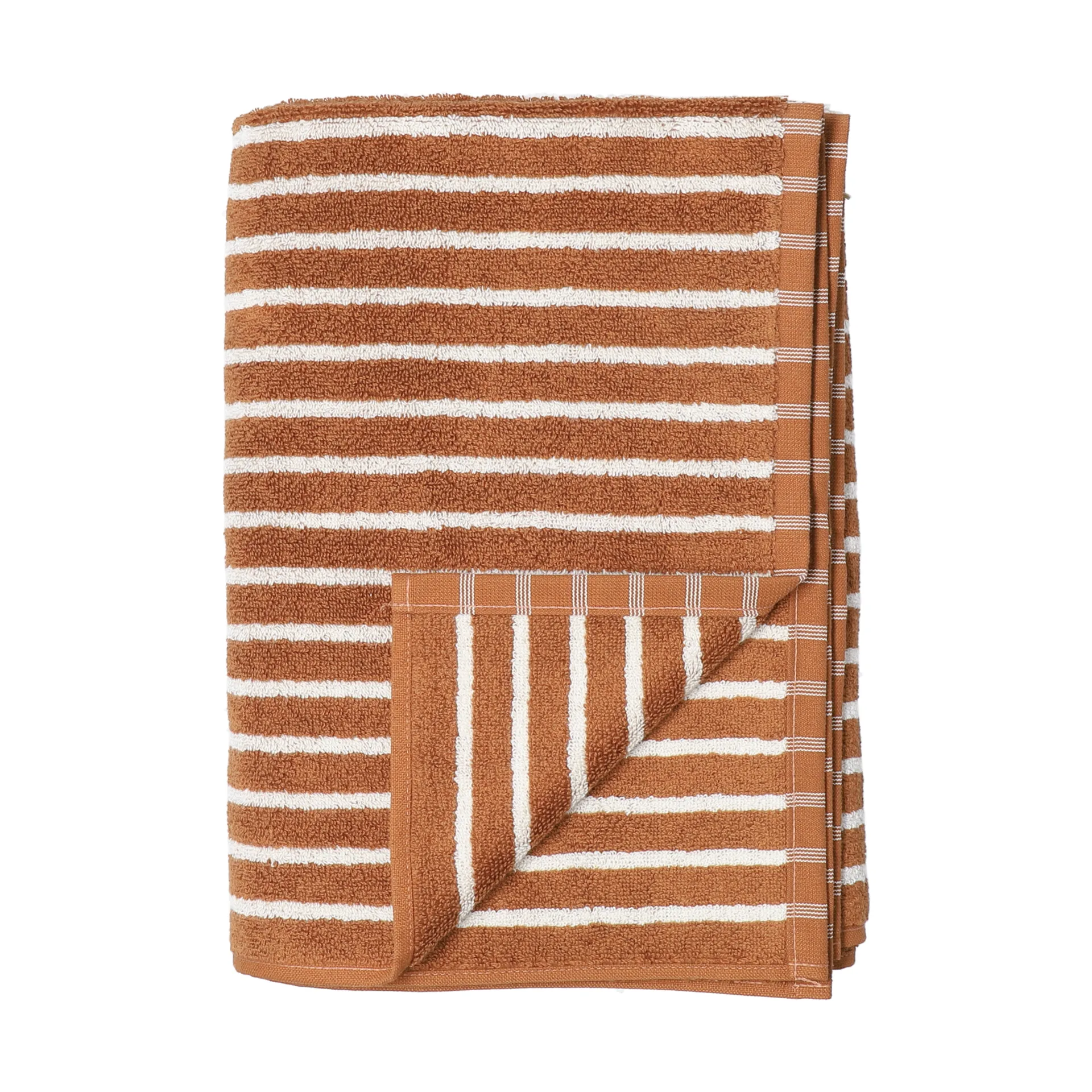 Drift toalha de banho 100x150 cm, Castanho-branco Scandi Living