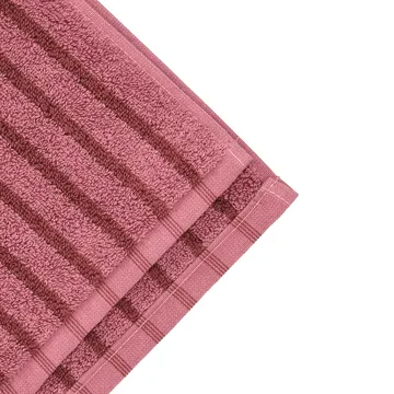 Drift toalha de banho 100x150 cm - Rosa-vermelho - Scandi Living