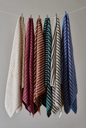 Drift toalhas de banho 100x150 cm 2-pack - Verde-roxo - Scandi Living