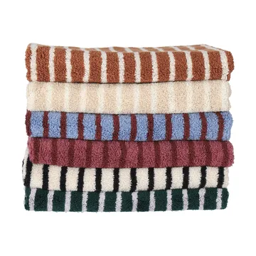 Drift toalhas de banho 100x150 cm pack de 2 - Branco-preto - Scandi Living