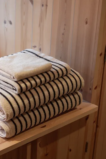 Drift toalhas de banho 100x150 cm pack de 2 - Branco-preto - Scandi Living