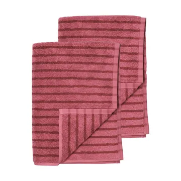 Drift toalhas de banho 100x150 cm pack de 2 - Rosa-vermelho - Scandi Living