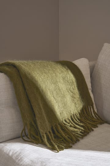 Dune mohair manta 130x170 cm - Azeitona - Scandi Living