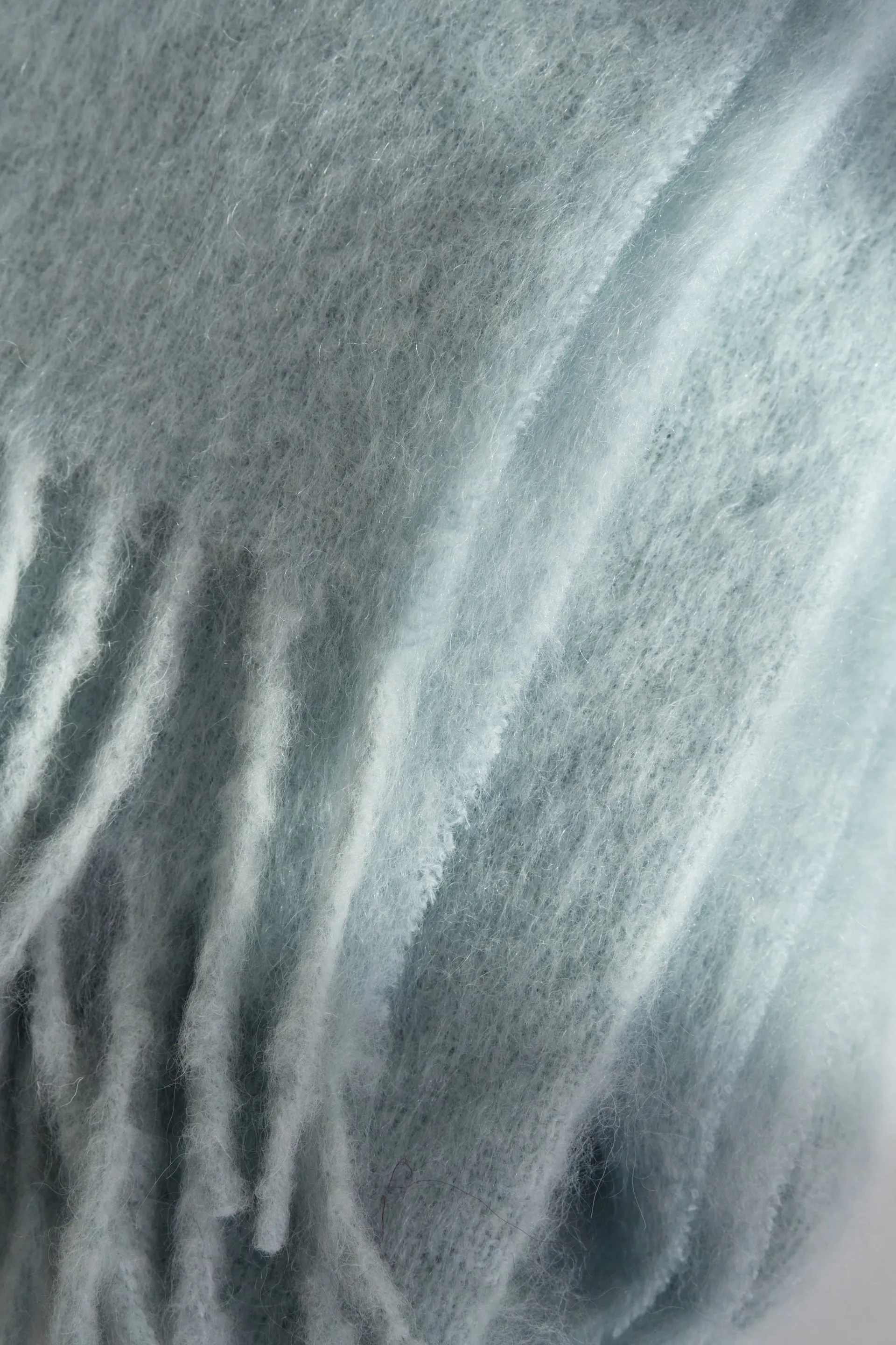 Dune mohair manta 130x170 cm, Azul gelo Scandi Living