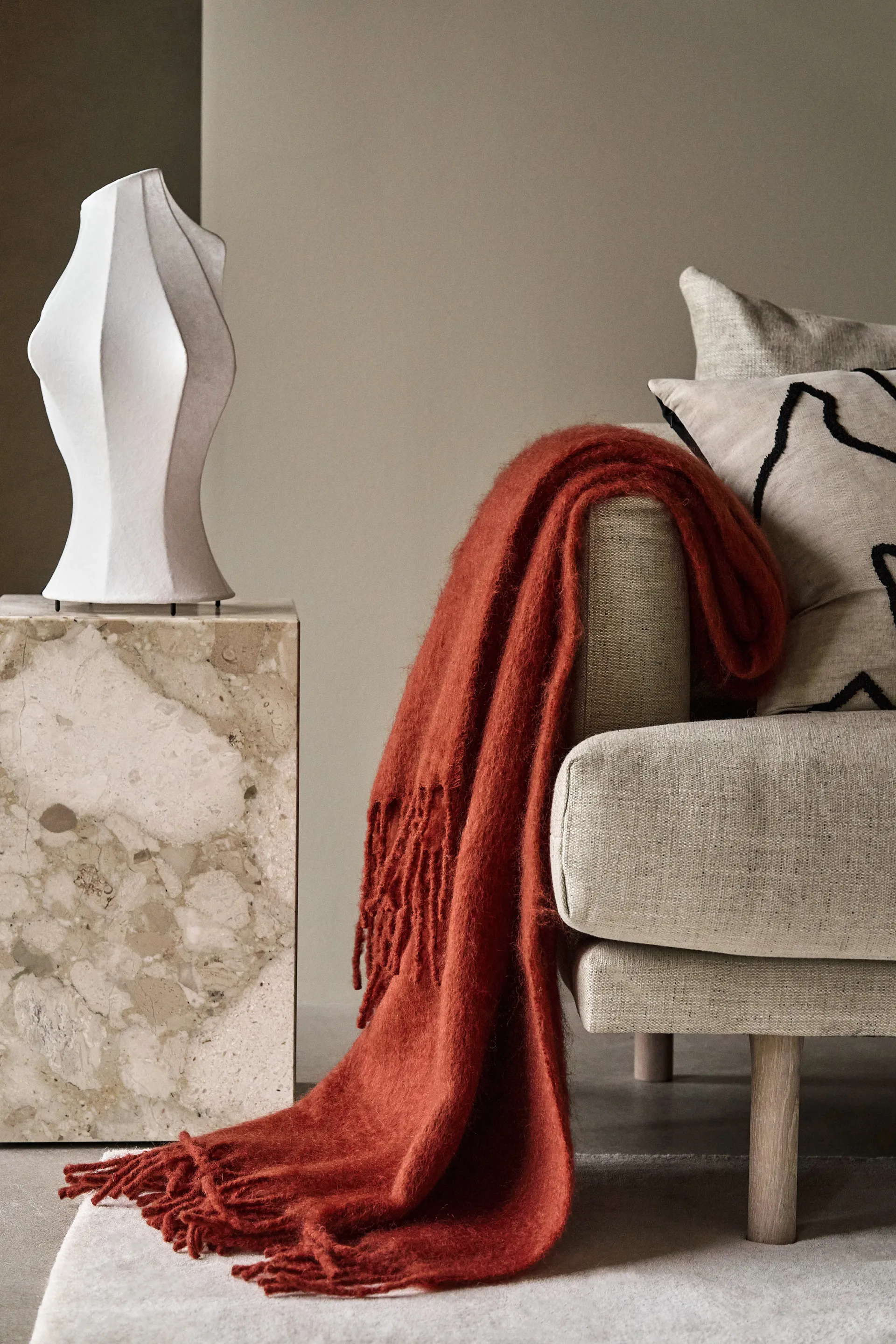 Dune mohair manta 130x170 cm, Siena Scandi Living
