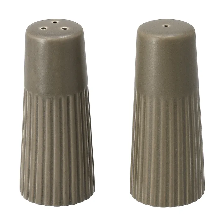 Edge saleiro e pimenteiro 2 peças - Verde, Ø3,8x8,7 cm - Scandi Living