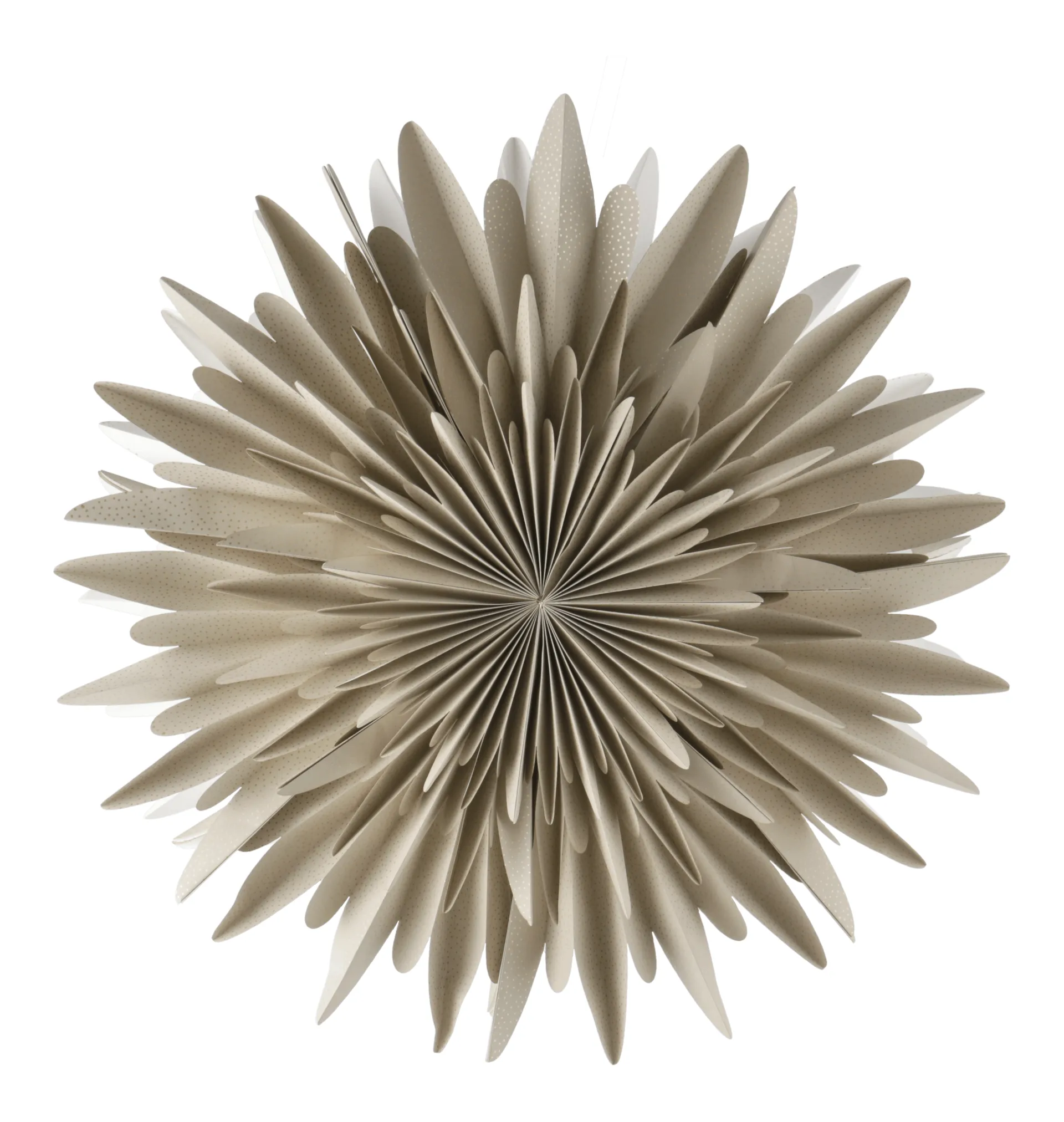 Estrela de Natal bege com pontos Luna, 60 cm Scandi Living