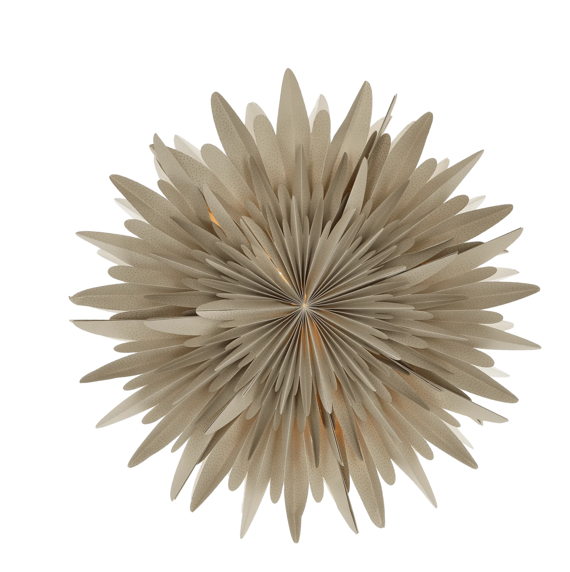Estrela de Natal bege com pontos Luna, 60 cm Scandi Living