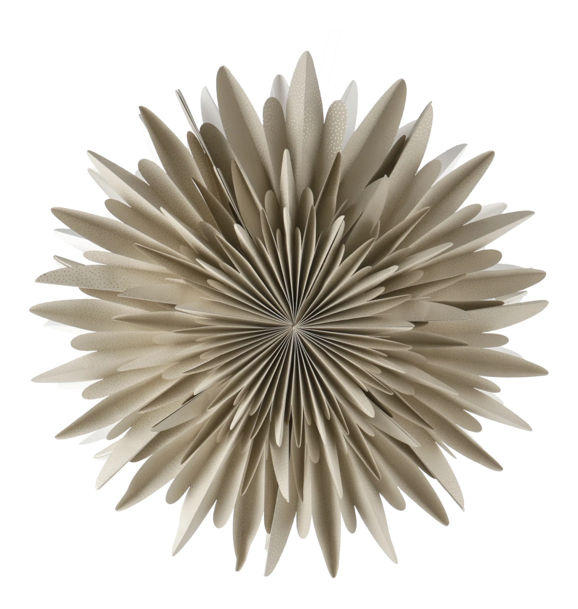 Estrela de Natal bege com pontos Luna, 60 cm Scandi Living