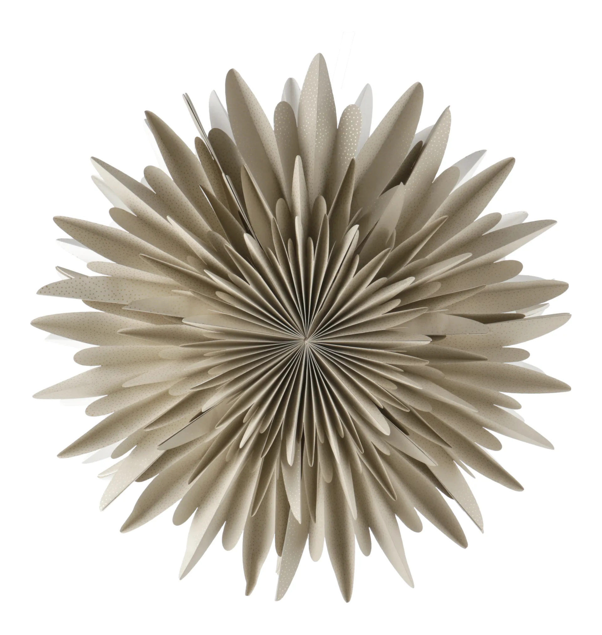 Estrela de Natal bege com pontos Luna, 80 cm Scandi Living