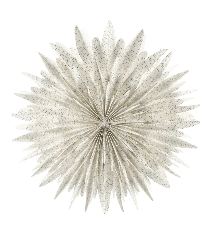 Estrela de Natal branca com pontos Luna - 60 cm - Scandi Living