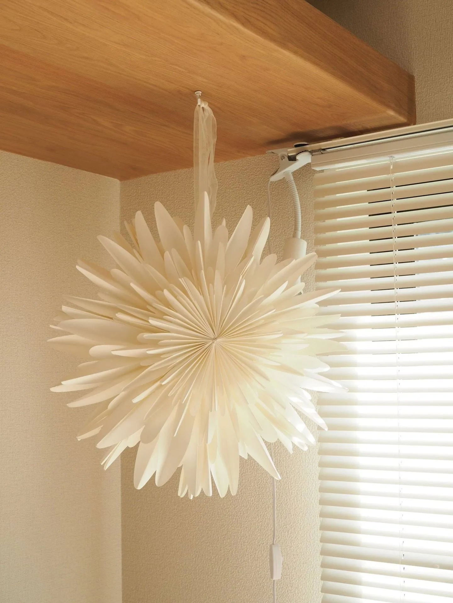 Estrela de Natal branca Luna, 45 cm Scandi Living