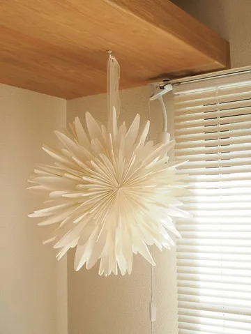 Estrela de Natal branca Luna - 45 cm - Scandi Living