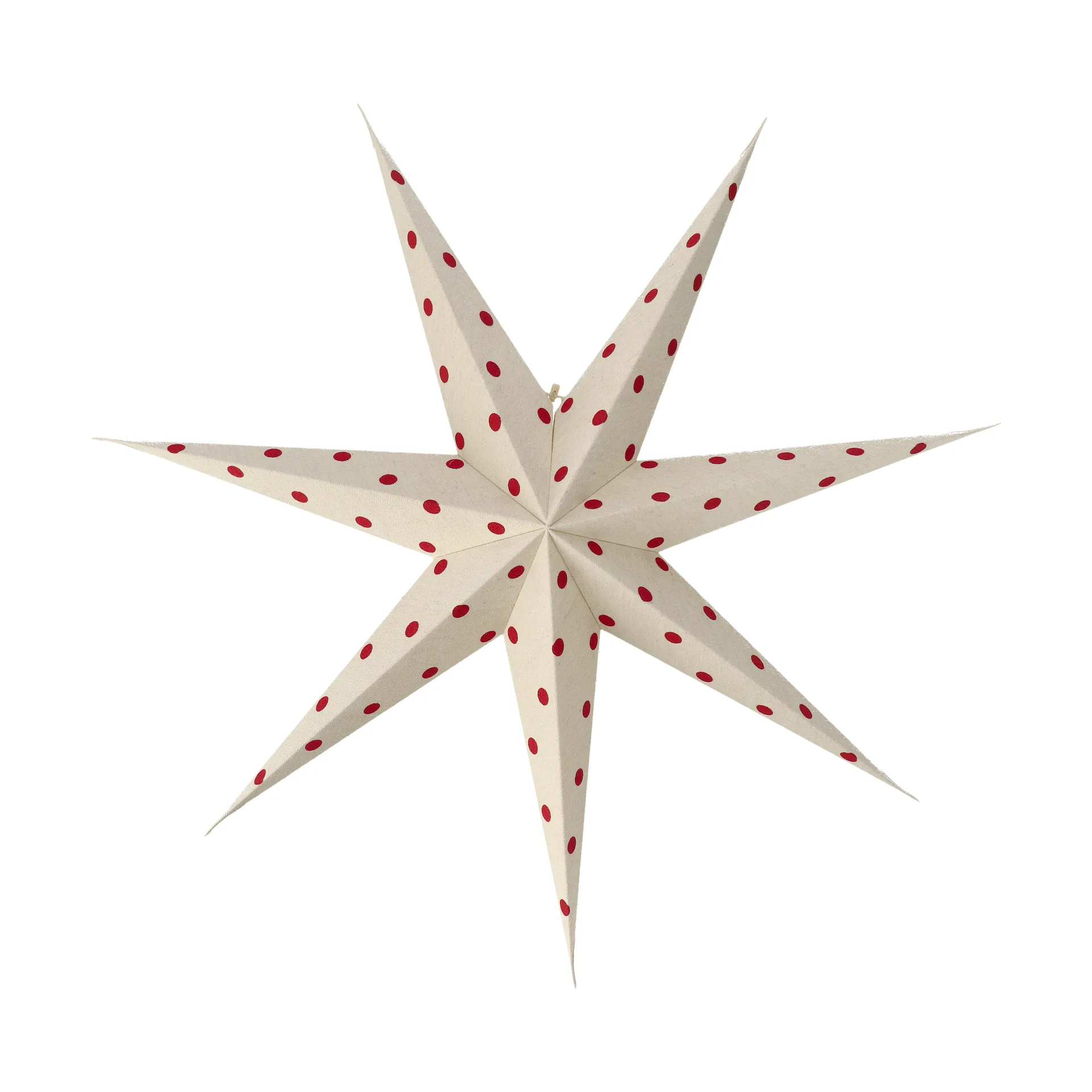 Estrela de Natal branco-manchado de vermelho Bare, 80 cm Scandi Living