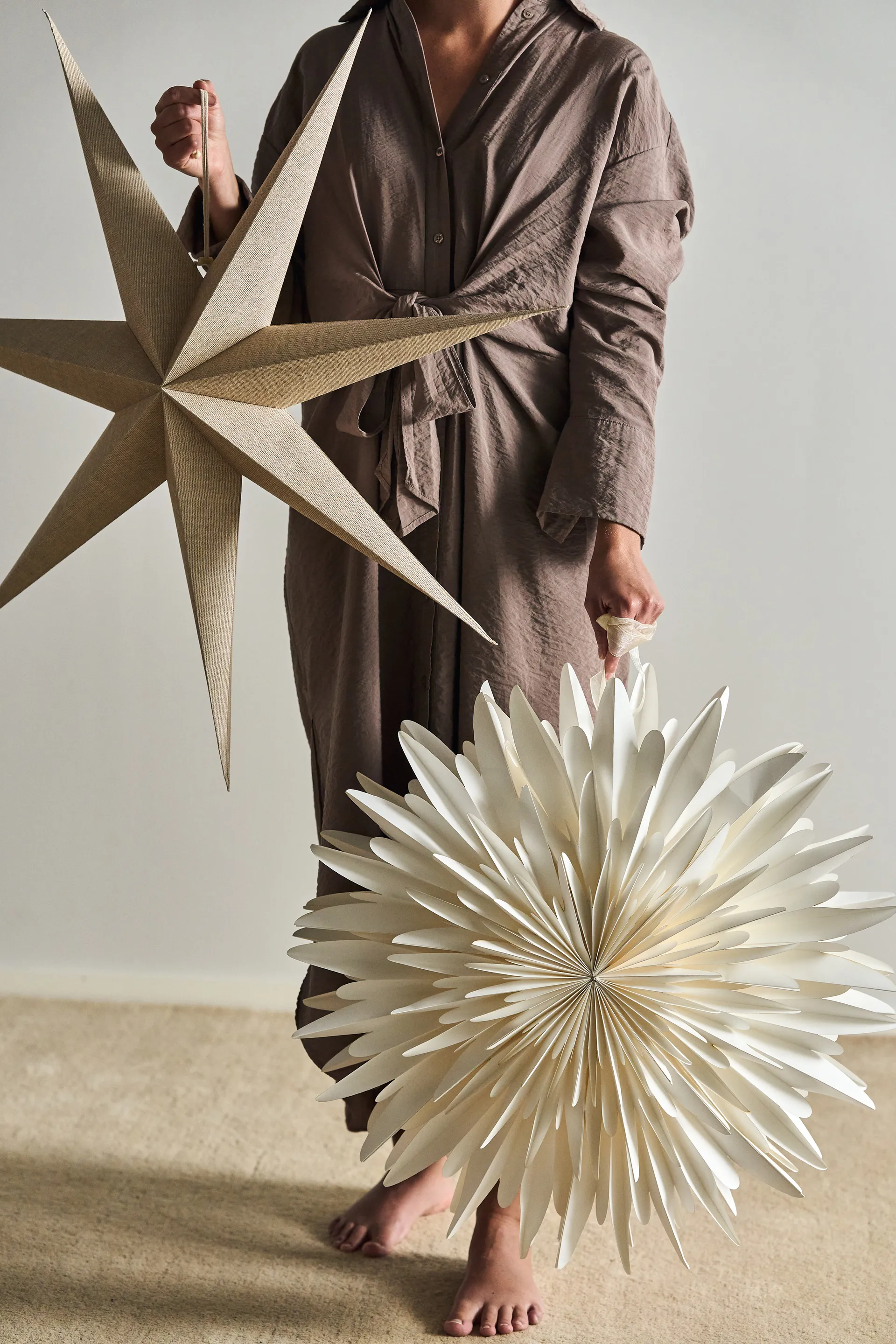 Estrela de Natal nature Bare, 80 cm Scandi Living