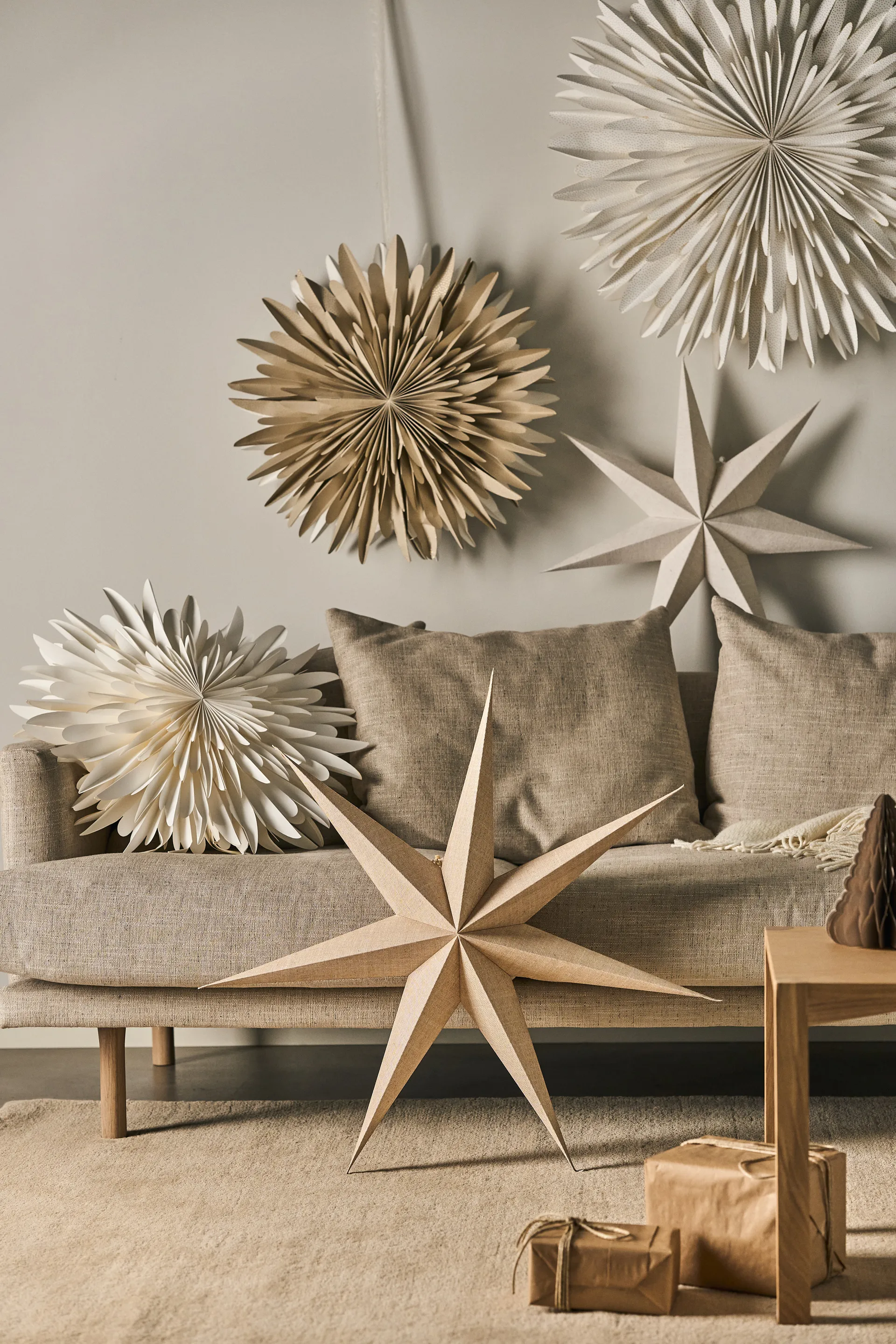 Estrela de Natal nature Bare, 80 cm Scandi Living