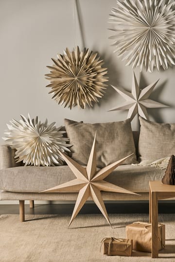 Estrela de Natal nature Bare - 80 cm - Scandi Living