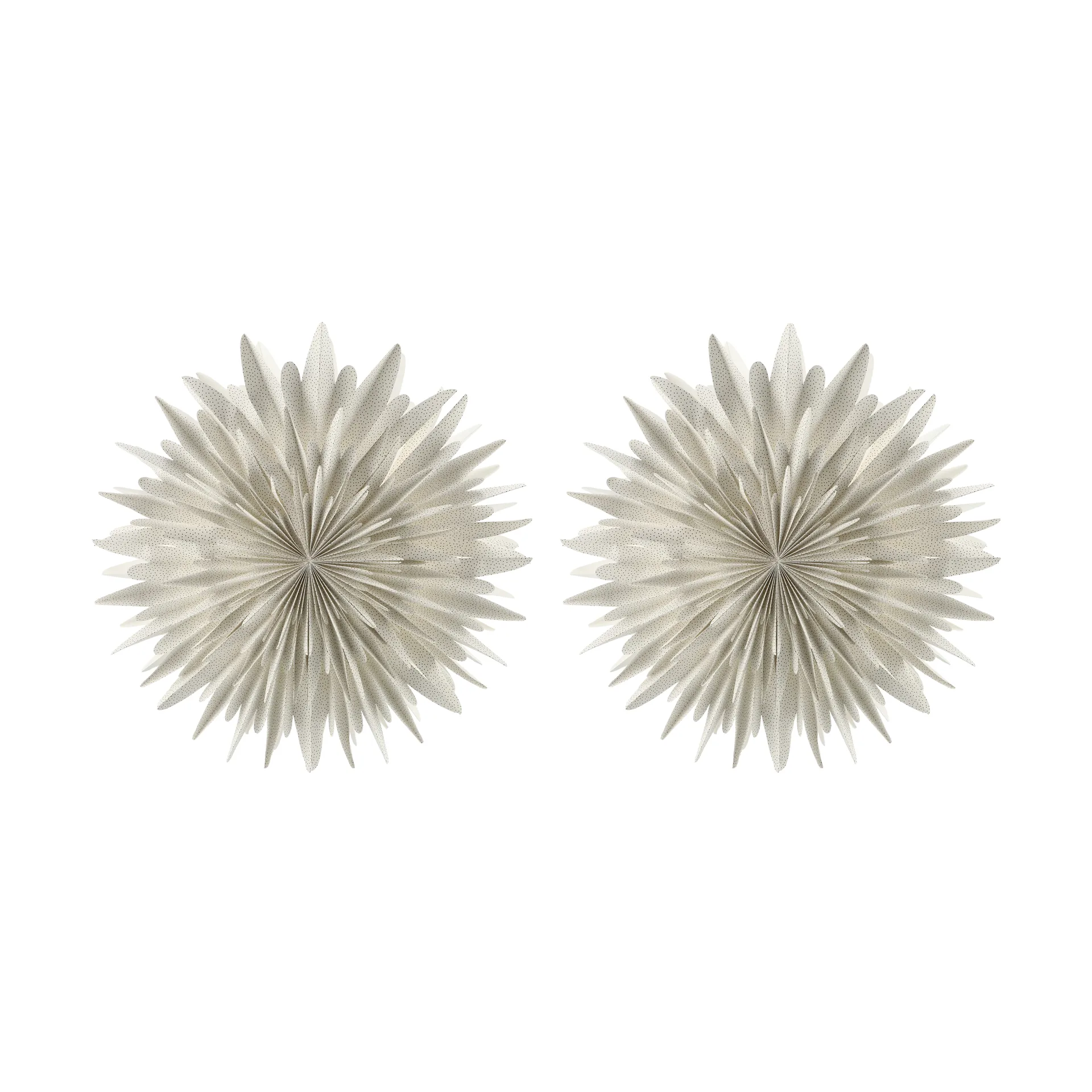 Estrela do Advento Luna Ø80 cm embalagem de 2 - Branco com bolinhas,  Scandi Living
