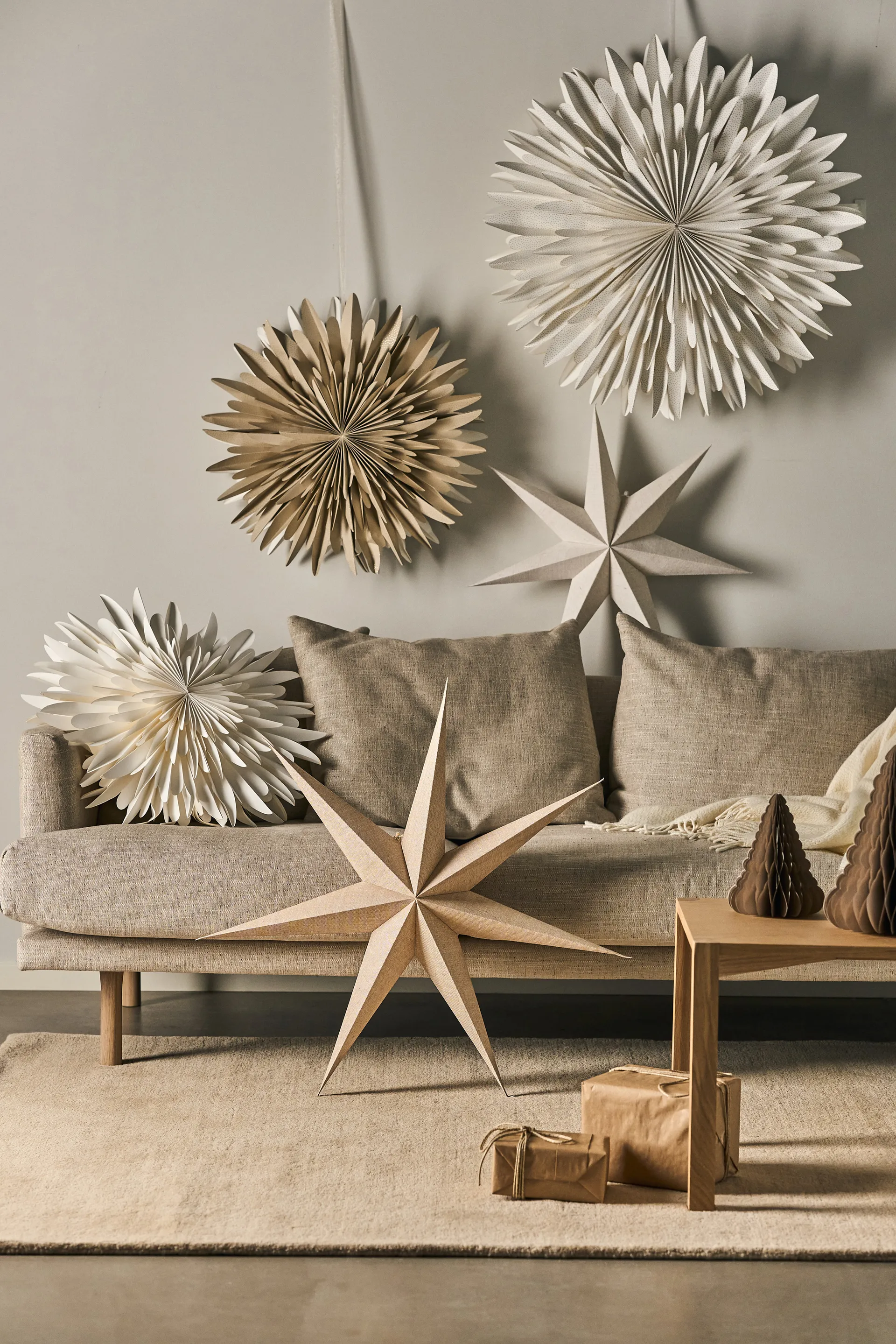 Estrela do Advento Luna Ø80 cm embalagem de 2 - Branco com bolinhas,  Scandi Living