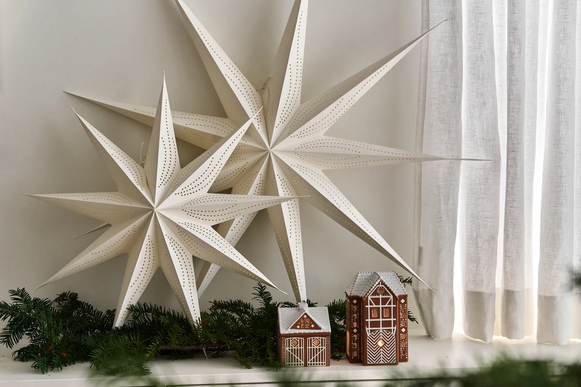 Estrela do Advento Veil Ø90 cm embalagem de 2 Scandi Living