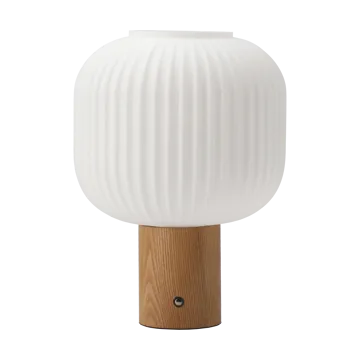 Fair candeeiro de mesa portátil - Vidro fosco-freixo - Scandi Living