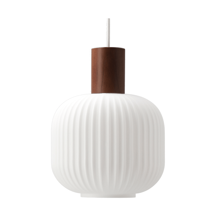 Fair luminária pendente Ø20cm - Vidro fosco-freixo escuro tingido - Scandi Living