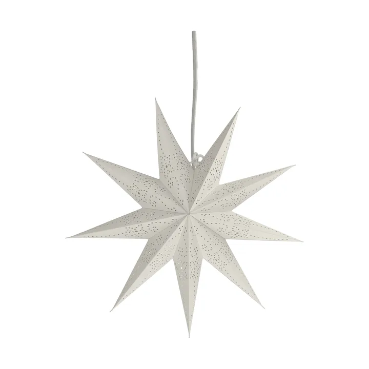 Folk estrela do Advento - Branco , Ø45 cm - Scandi Living