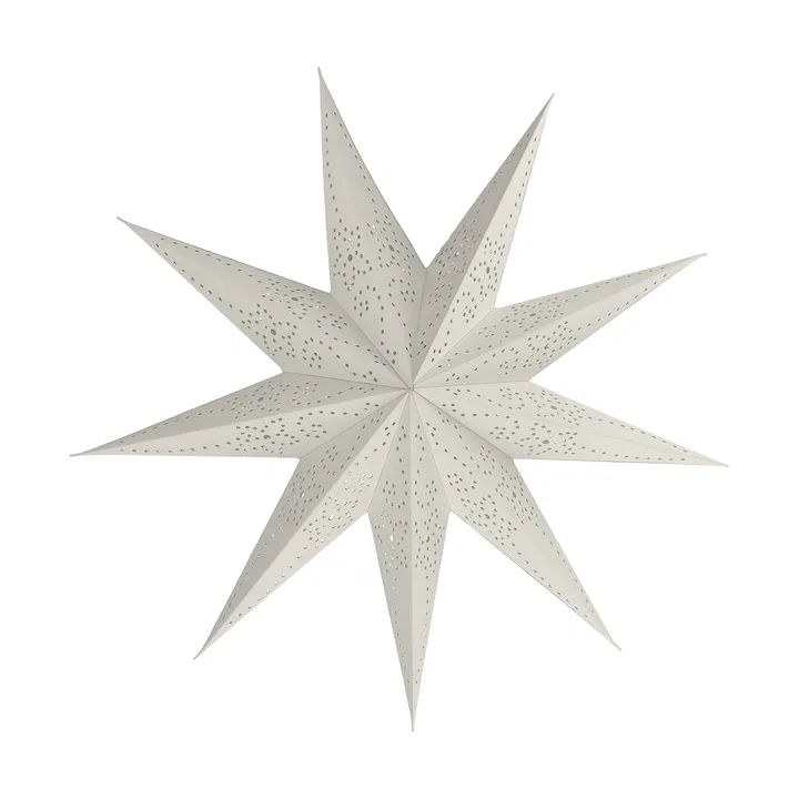 Folk estrela do Advento - Branco , Ø45 cm - Scandi Living