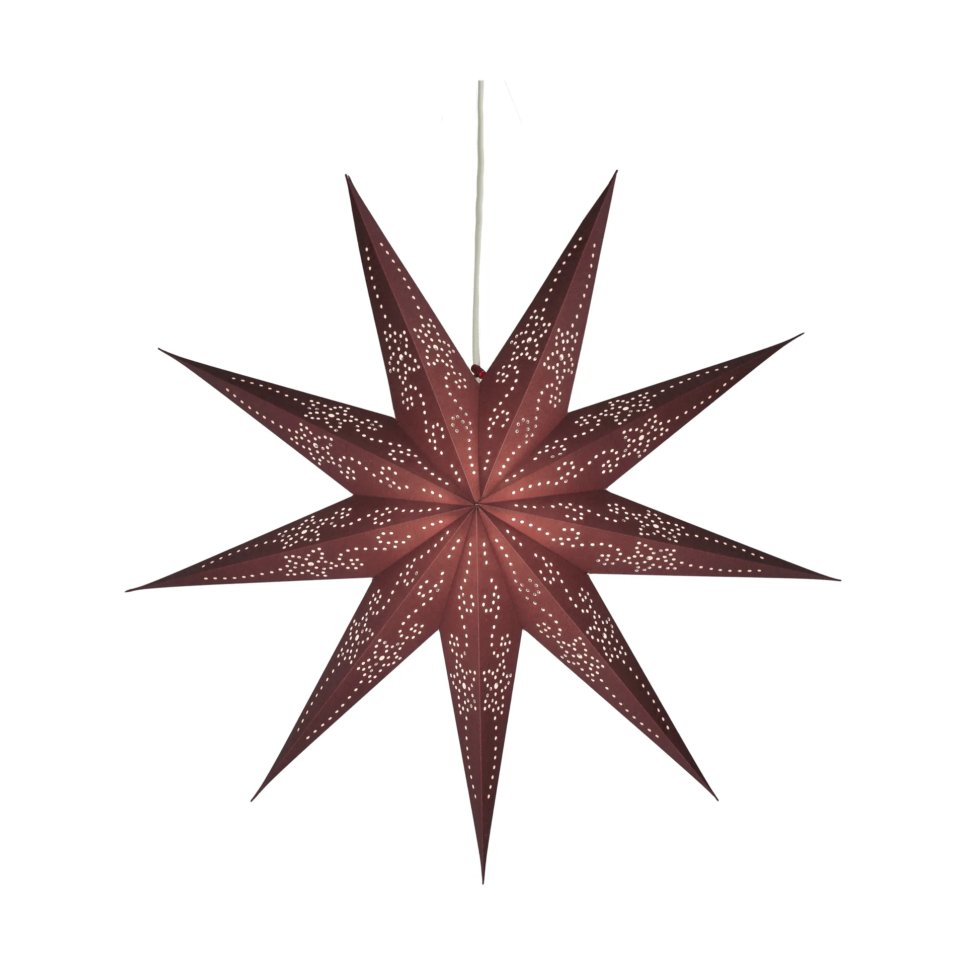 Folk estrela do Advento, Burgundy, Ø45 cm Scandi Living
