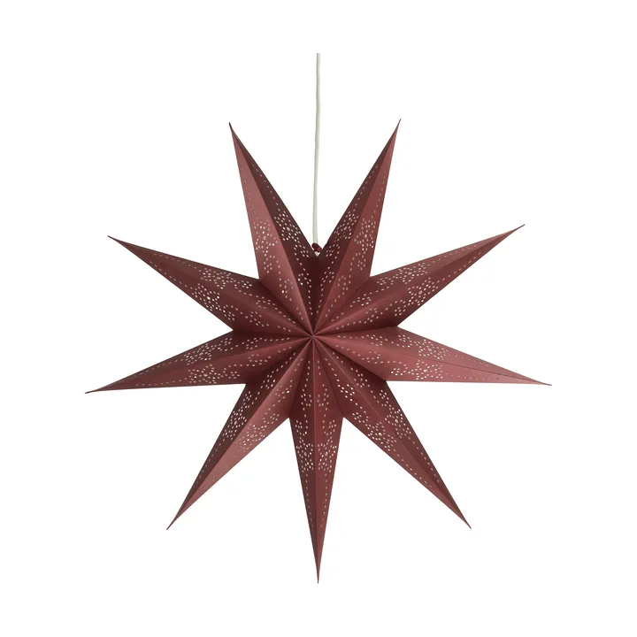 Folk estrela do Advento - Burgundy, Ø60 cm - Scandi Living