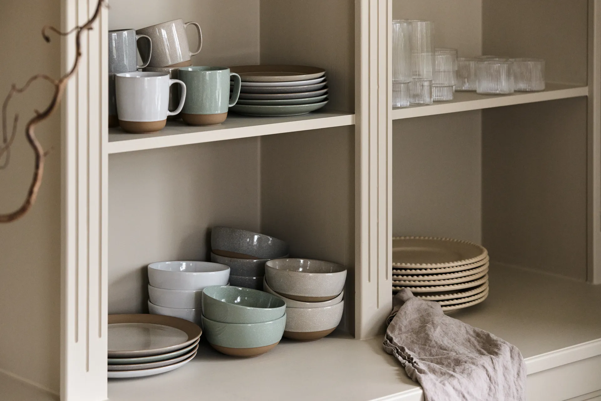 Fossil prato Ø26 cm, Bege Scandi Living