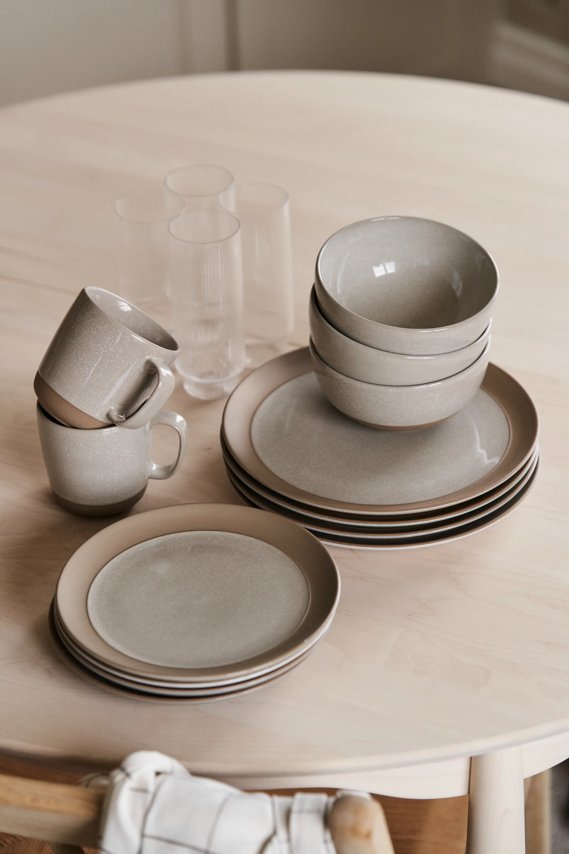 Fossil pratopequeno Ø21 cm, Bege Scandi Living