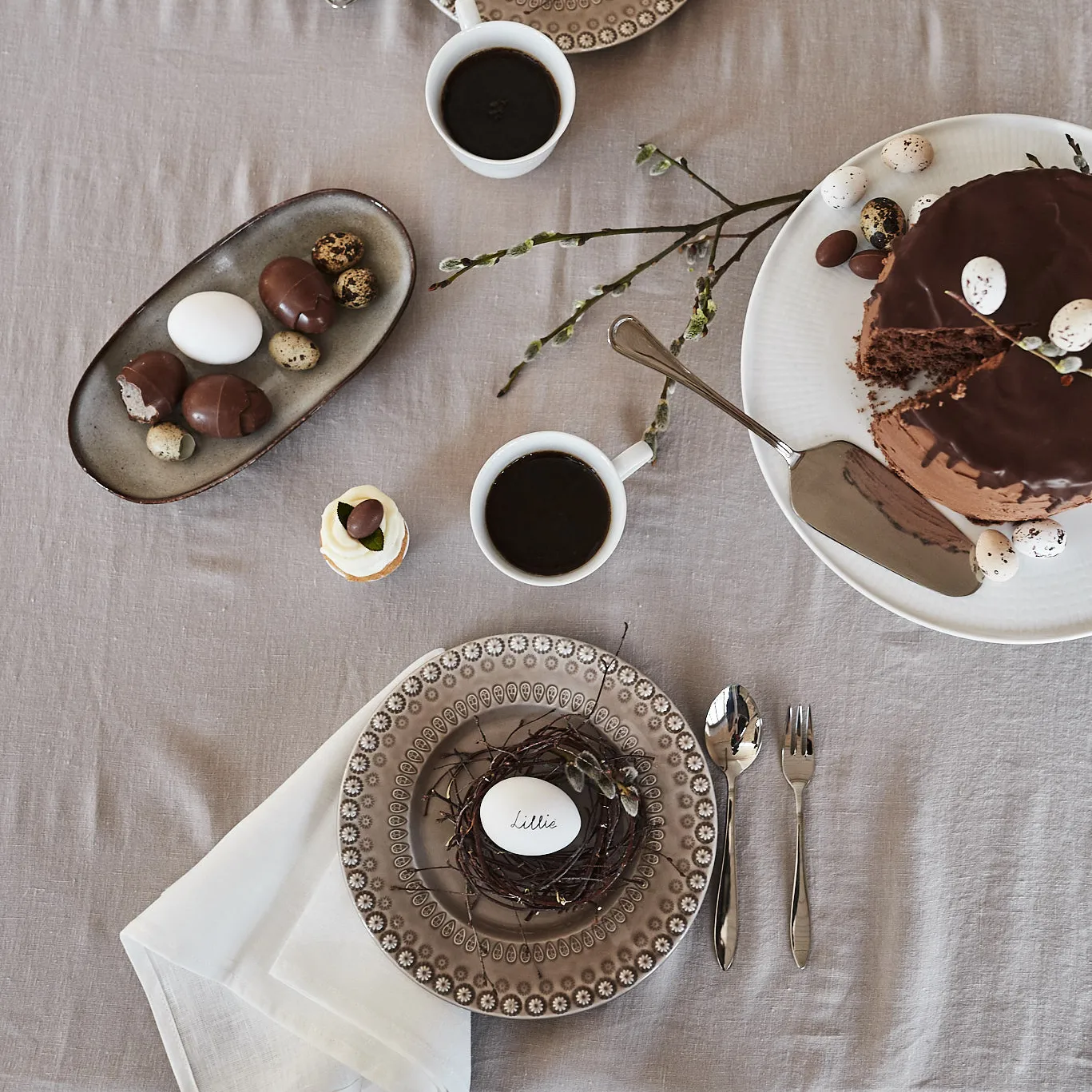 Guardanapos Clean 45 x 45 cm 4 un., branco Scandi Living