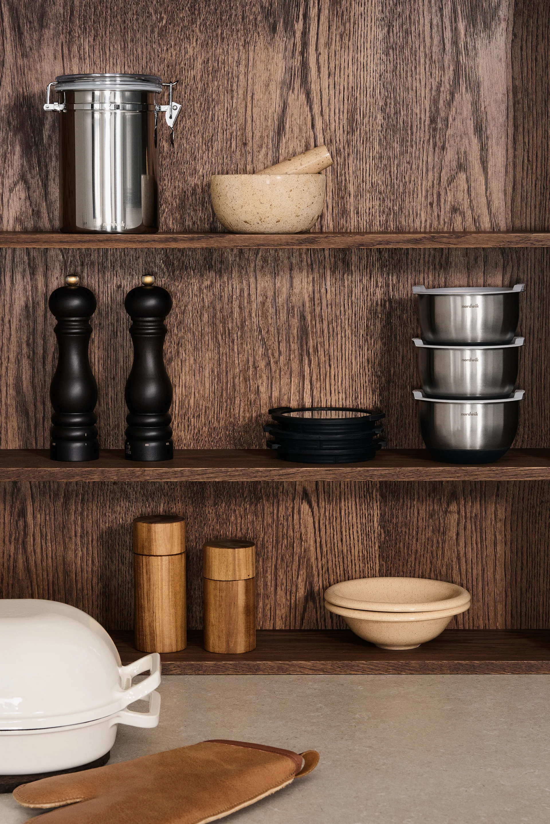 Hollow moinho de sal 13 cm, Acácia Scandi Living