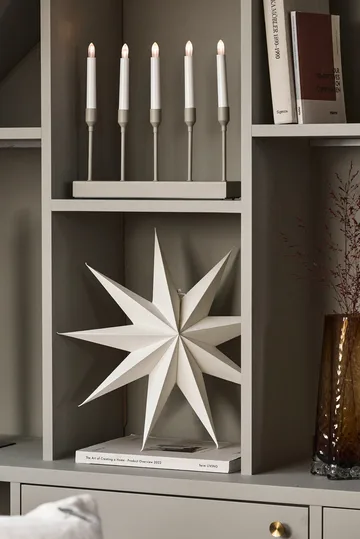 Kindle candelabro de advento portátil 30 cm - Bege - Scandi Living