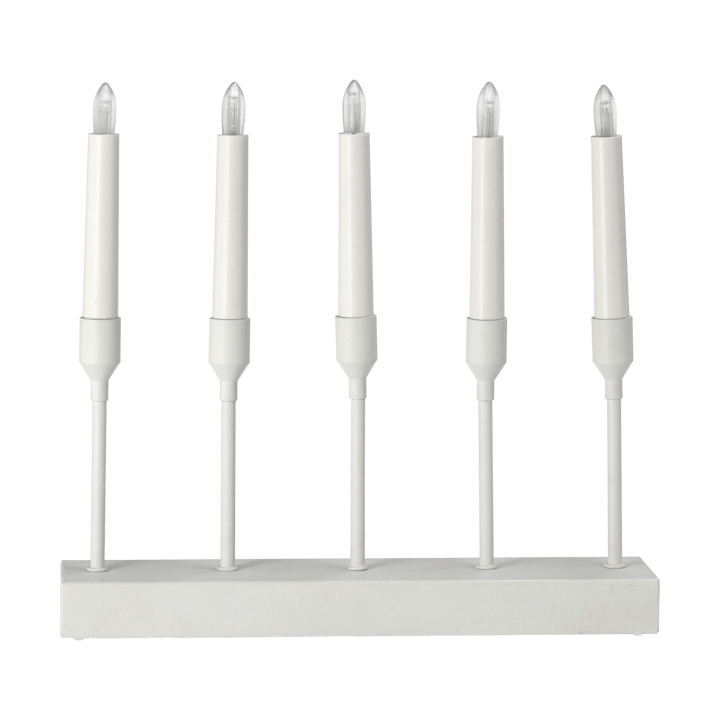 Kindle candelabro de advento portátil 30 cm - Branco - Scandi Living