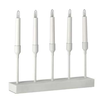 Kindle candelabro de advento portátil 30 cm - Branco - Scandi Living