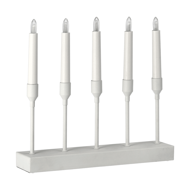 Kindle candelabro de advento portátil 30 cm, Branco Scandi Living