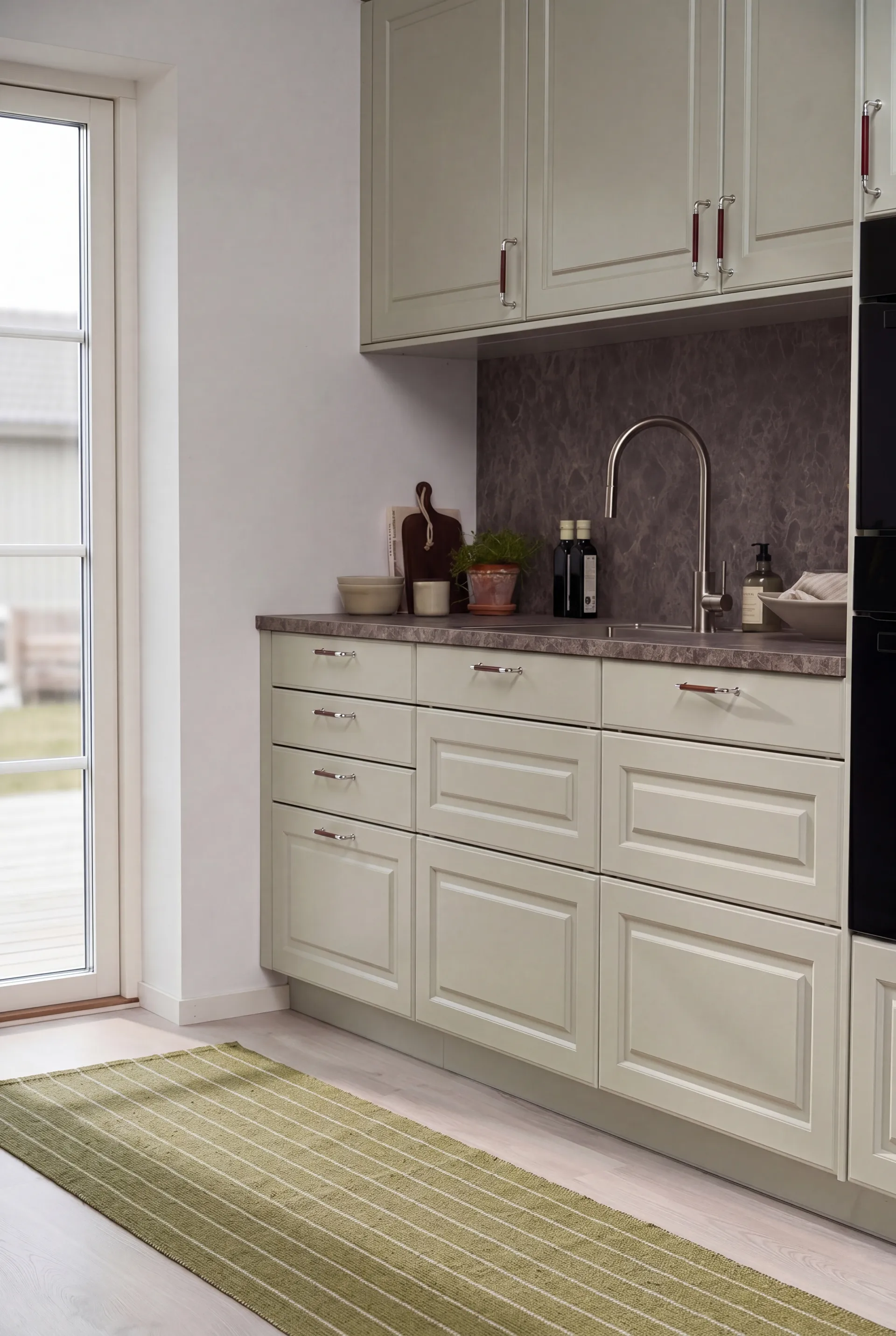Lane passadeira, Verde oliva, 70x200 cm Scandi Living