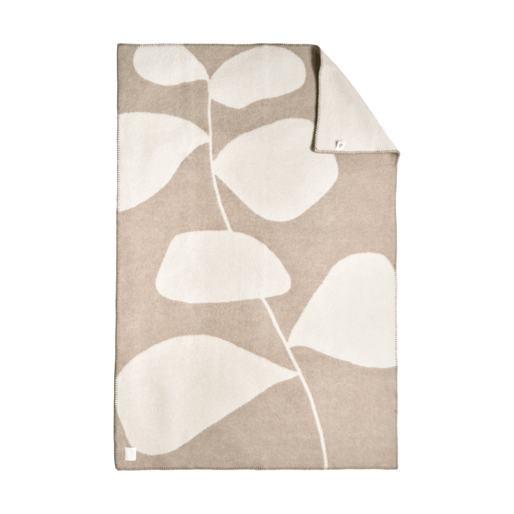 Leaf manta de lã 130x180 cm, Bege escuro Scandi Living