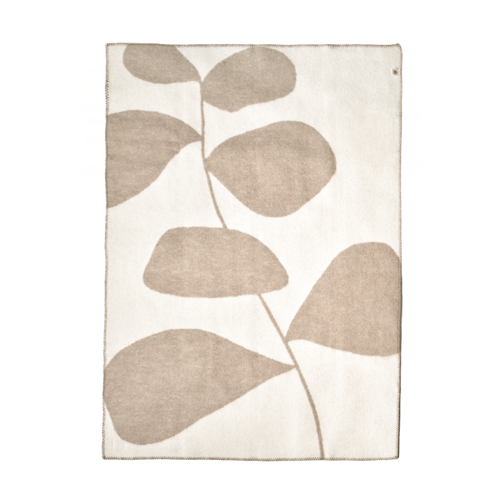 Leaf manta de lã 130x180 cm, Bege escuro Scandi Living