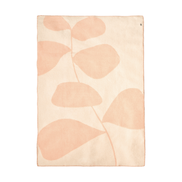 Leaf manta de lã 130x180 cm - Pêssego - Scandi Living
