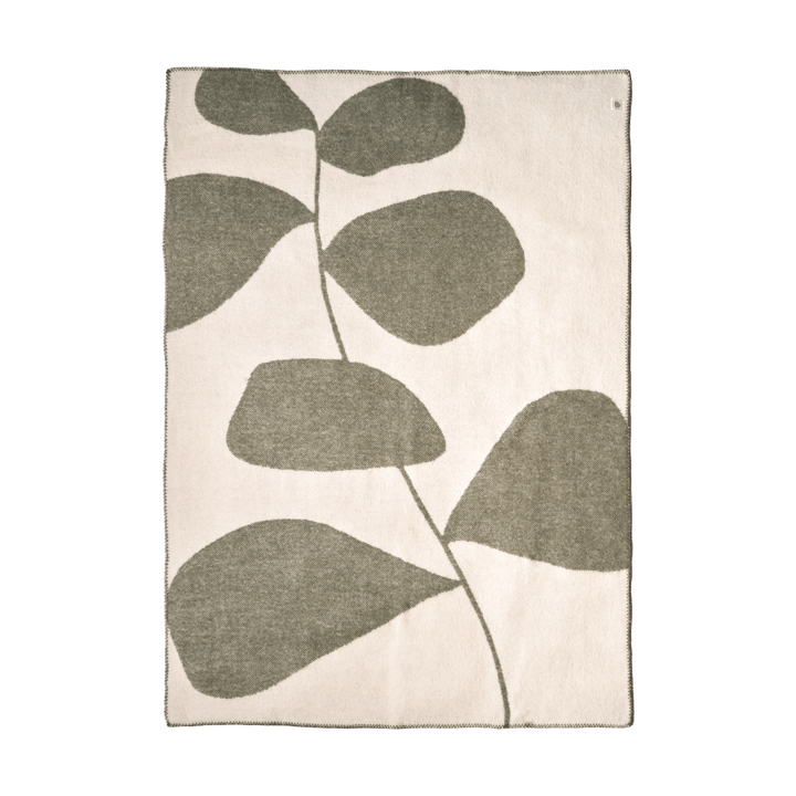 Leaf manta de lã 130x180 cm, Verde caqui Scandi Living